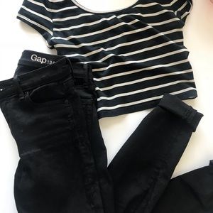 Gap Black Denim Skinny Jeans